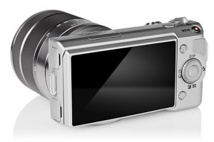 Rear view of digital camera